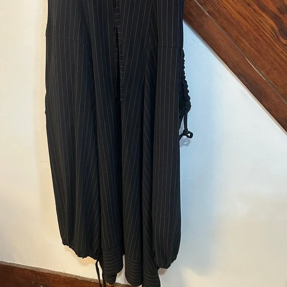 Hanna for la journee UNIQUE pin striped midi/maxi dress - Picture 6 of 9